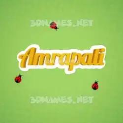 amrapali in Ladybugs style - 3D name wallpaper