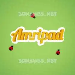 amripad in Ladybugs style - 3D name wallpaper