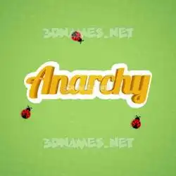 anarchy in Ladybugs style - 3D name wallpaper