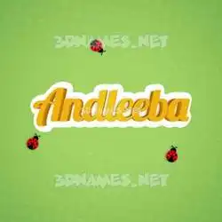 andleeba in Ladybugs style - 3D name wallpaper