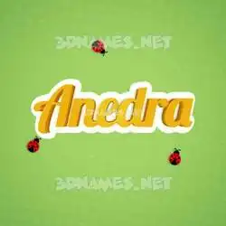 anedra in Ladybugs style - 3D name wallpaper