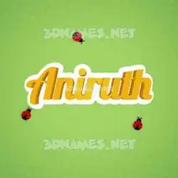 aniruth in Ladybugs style - 3D name wallpaper