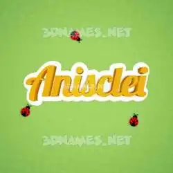 anisclei in Ladybugs style - 3D name wallpaper