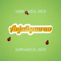 anjaligaurav in Ladybugs style - 3D name wallpaper