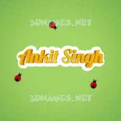 ankit singh in Ladybugs style - 3D name wallpaper