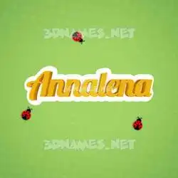 annalena in Ladybugs style - 3D name wallpaper