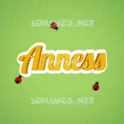 anness in Ladybugs style - 3D name wallpaper
