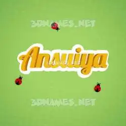 ansuiya in Ladybugs style - 3D name wallpaper