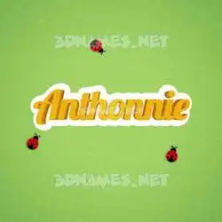 anthonnie in Ladybugs style - 3D name wallpaper
