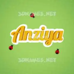 anziya in Ladybugs style - 3D name wallpaper