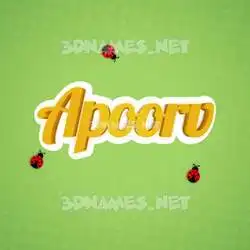 apoorv in Ladybugs style - 3D name wallpaper