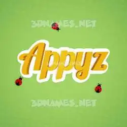 appyz in Ladybugs style - 3D name wallpaper
