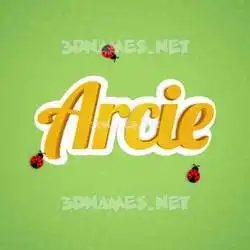 arcie in Ladybugs style - 3D name wallpaper