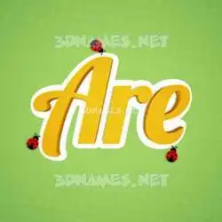are in Ladybugs style - 3D name wallpaper