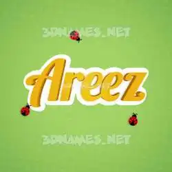 areez in Ladybugs style - 3D name wallpaper