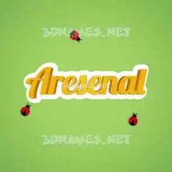 aresenal in Ladybugs style - 3D name wallpaper