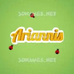 ariannis in Ladybugs style - 3D name wallpaper