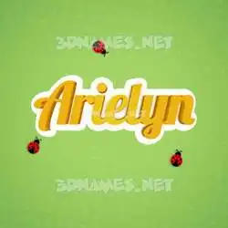 arielyn in Ladybugs style - 3D name wallpaper