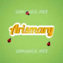 arismary in Ladybugs style - 3D name wallpaper