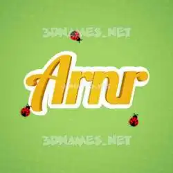 arnr in Ladybugs style - 3D name wallpaper