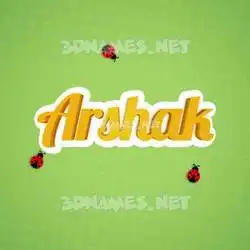 arshak in Ladybugs style - 3D name wallpaper