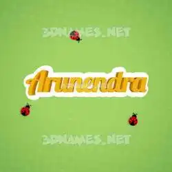 arunendra in Ladybugs style - 3D name wallpaper
