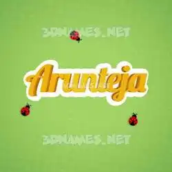 arunteja in Ladybugs style - 3D name wallpaper