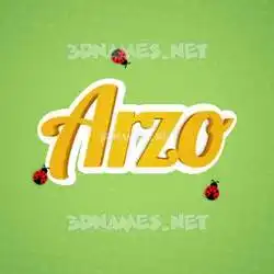 arzo in Ladybugs style - 3D name wallpaper
