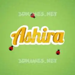 ashira in Ladybugs style - 3D name wallpaper
