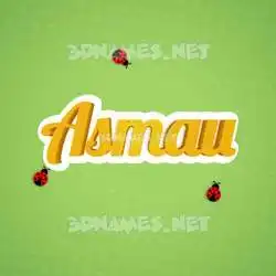 asmau in Ladybugs style - 3D name wallpaper