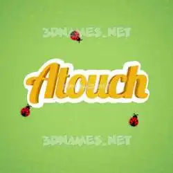 atouch in Ladybugs style - 3D name wallpaper