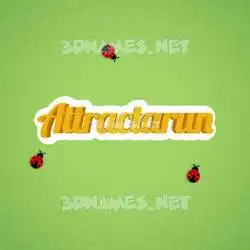 attractarun in Ladybugs style - 3D name wallpaper