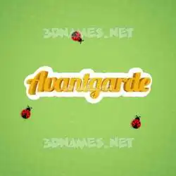avantgarde in Ladybugs style - 3D name wallpaper