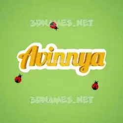 avinnya in Ladybugs style - 3D name wallpaper