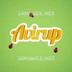 avirup in Ladybugs style - 3D name wallpaper