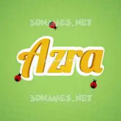 azra in Ladybugs style - 3D name wallpaper