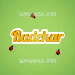 badekar in Ladybugs style - 3D name wallpaper