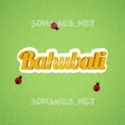 bahubali in Ladybugs style - 3D name wallpaper