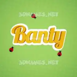 banty in Ladybugs style - 3D name wallpaper