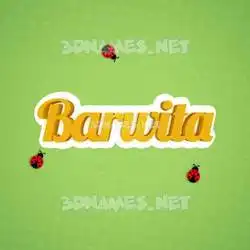 barwita in Ladybugs style - 3D name wallpaper