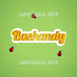 bashandy in Ladybugs style - 3D name wallpaper