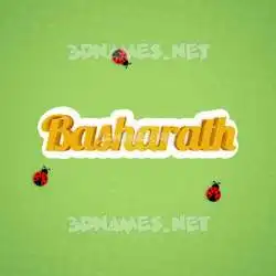 basharath in Ladybugs style - 3D name wallpaper