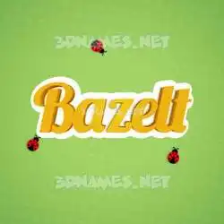 bazelt in Ladybugs style - 3D name wallpaper