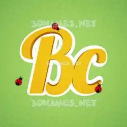 bc in Ladybugs style - 3D name wallpaper