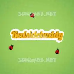 bedsidebuddy in Ladybugs style - 3D name wallpaper