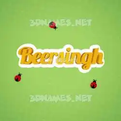 beersingh in Ladybugs style - 3D name wallpaper