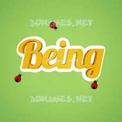 being in Ladybugs style - 3D name wallpaper