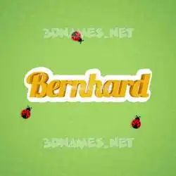 bernhard in Ladybugs style - 3D name wallpaper