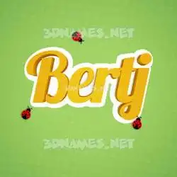 bertj in Ladybugs style - 3D name wallpaper