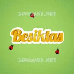 besiktas in Ladybugs style - 3D name wallpaper